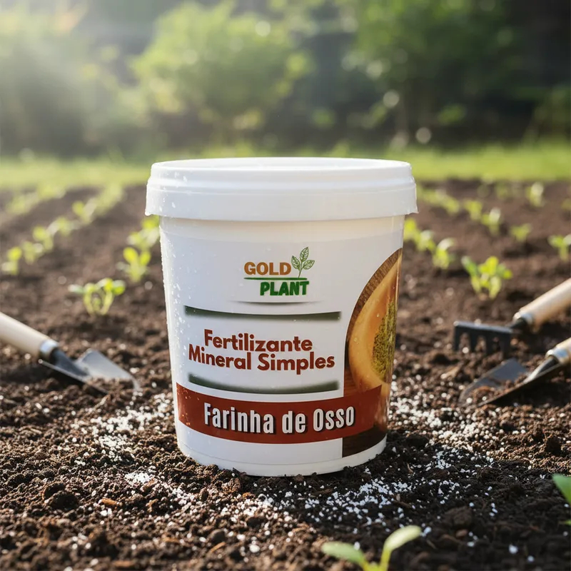 Adubo Farinha de Osso fertilizante mineral simples