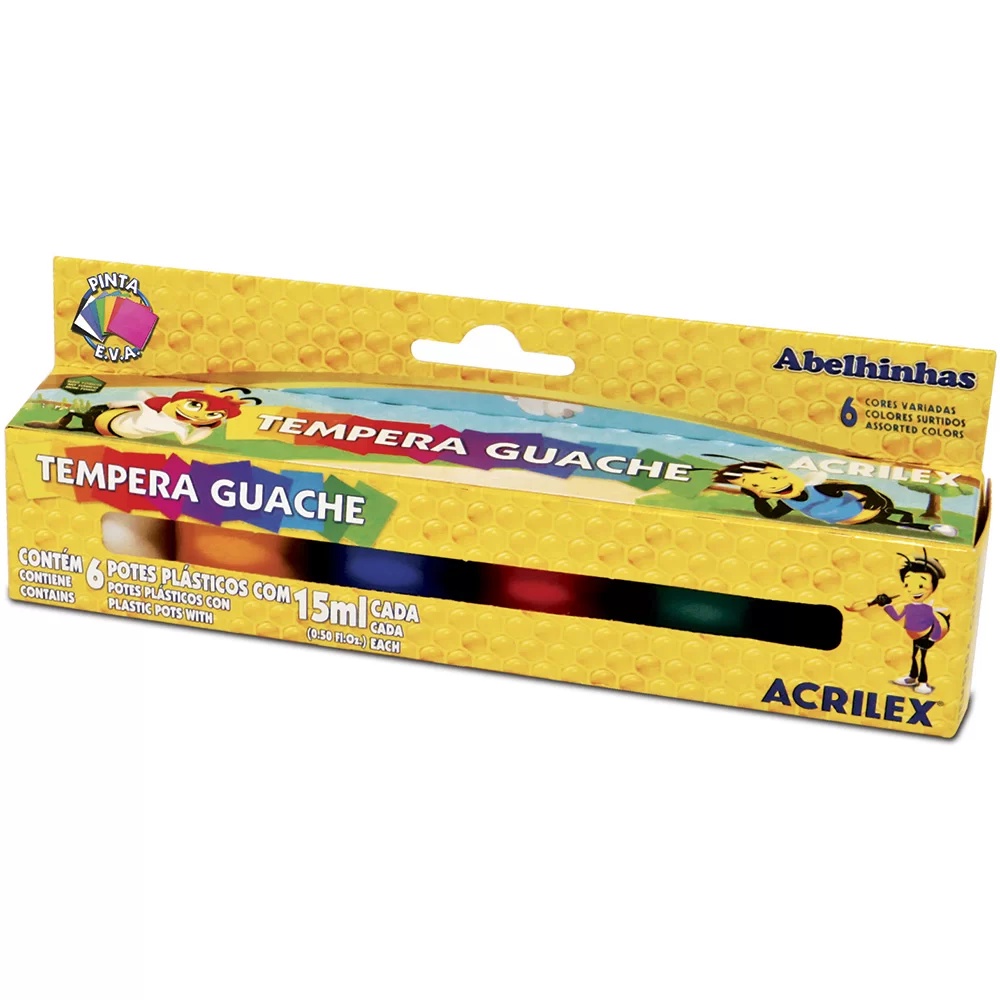 Tinta Guache c/6 cores