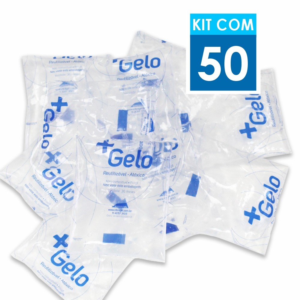 Gelo Gel Artificial Flexível +Gelo 65g | Kit com 