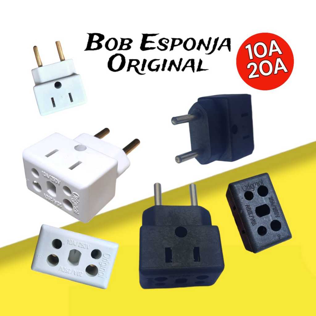 Adaptador Tomada Multiuso BOB ESPONJA 10a E 20a Be