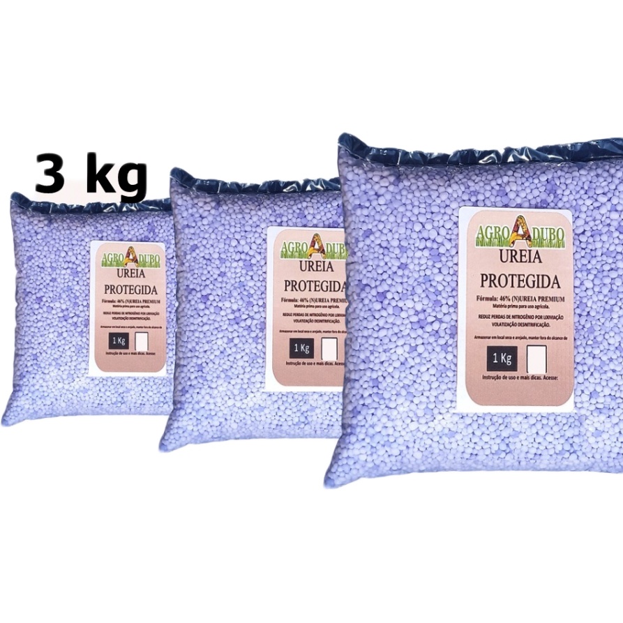 Fertilizante 3Kg Ureia Protegida Premium 46%N Sem 