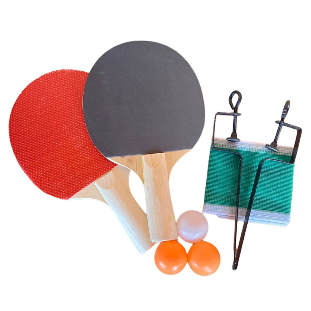 Kit Tênis De Mesa Ping Pong 2 Raquetes + 3 Bolinh