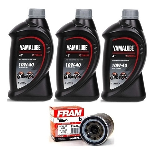 Kit Troca Oleo E Filtro Xj6f/xj6n/cb500r Yamalube 