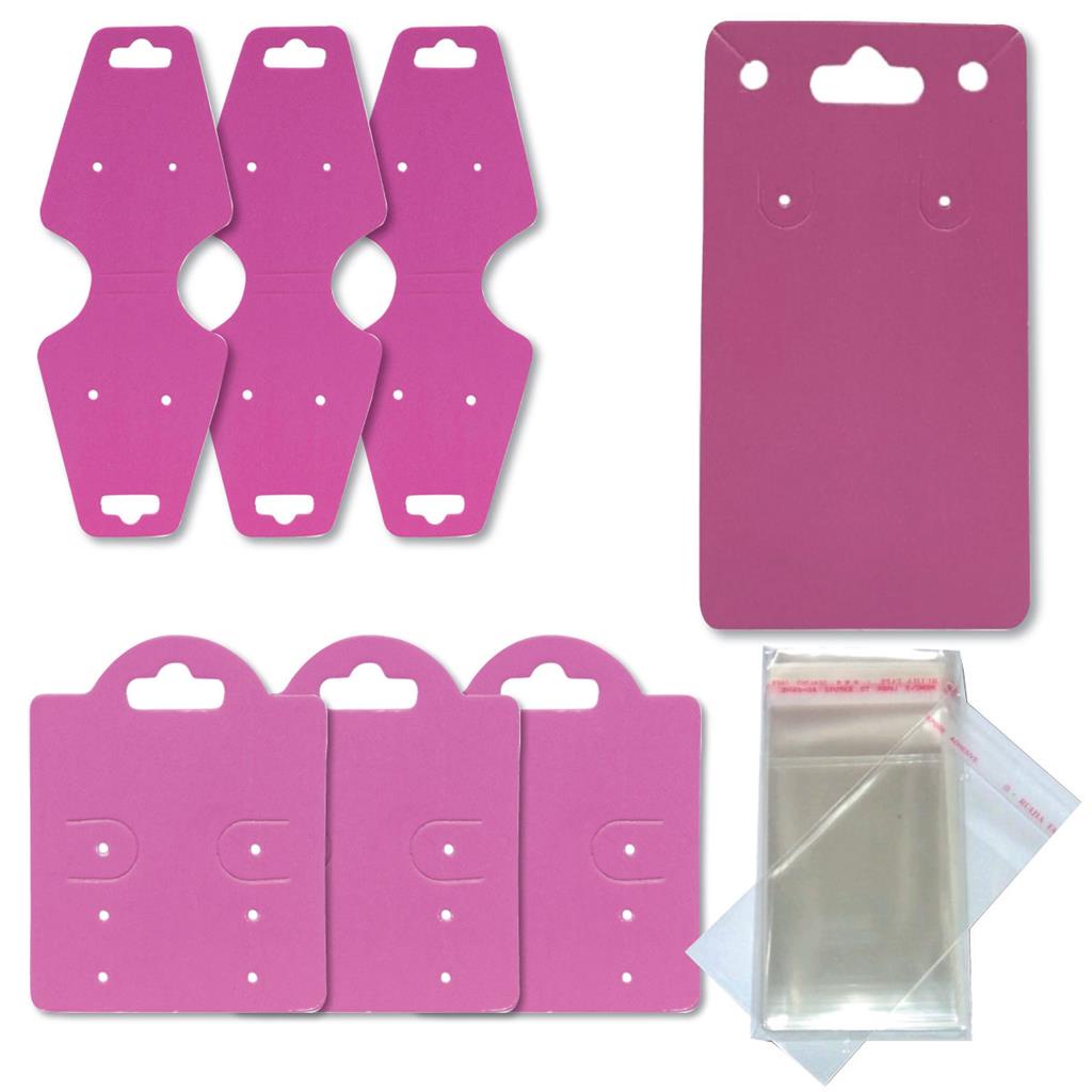 Cartelas Bijuterias Tags Semijoias Saquinhos Kit 3