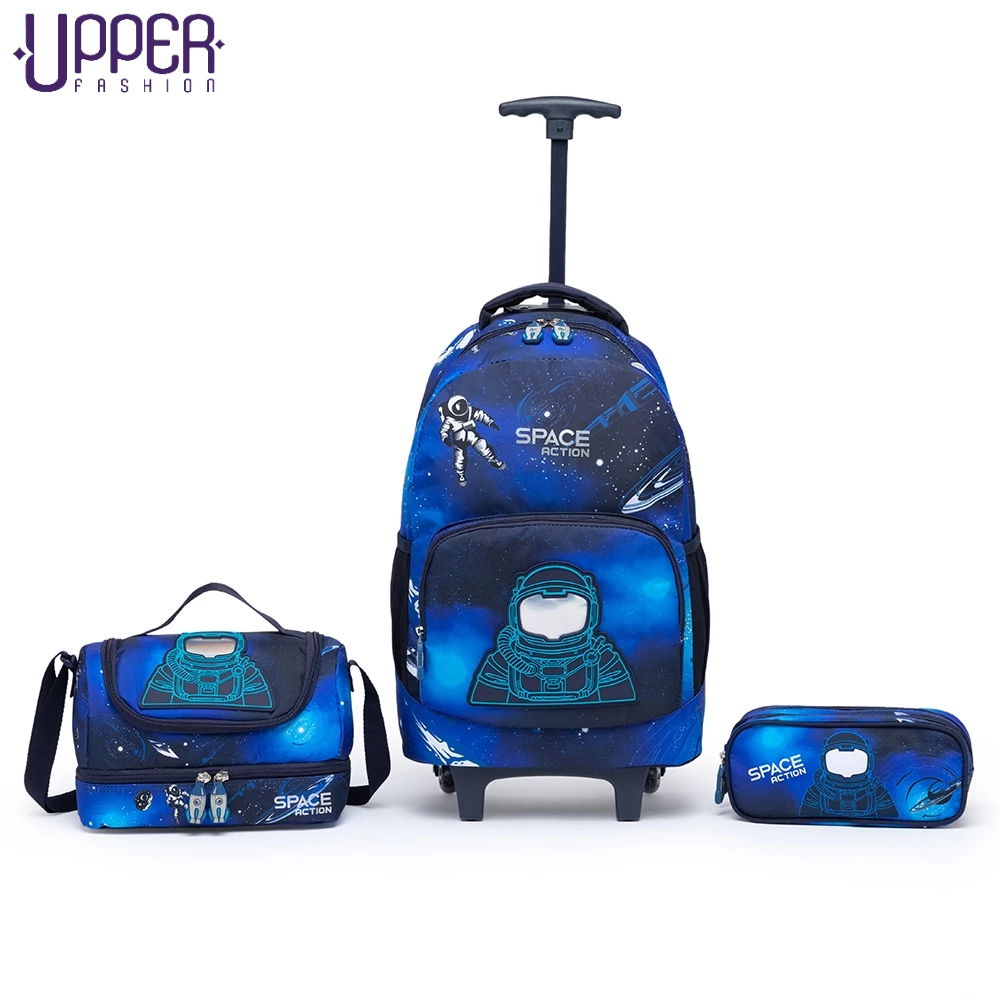 Mochila Infantil Rodinha Resistente Kit Escolar Es