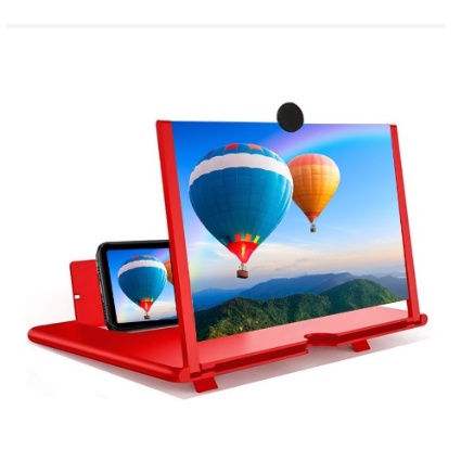 Ampliador De Tela Lente 3d Suporte Dobrável De Ce