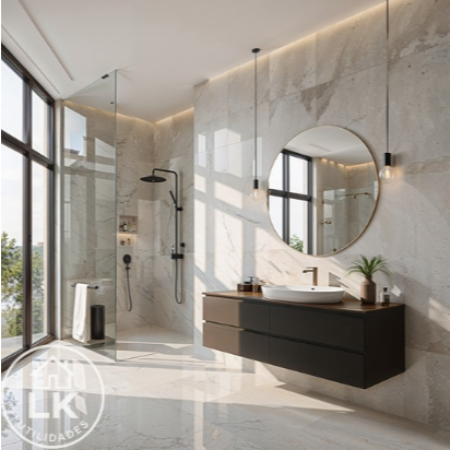 Espelho Redondo Decorativo Para Quarto Sala Banhei