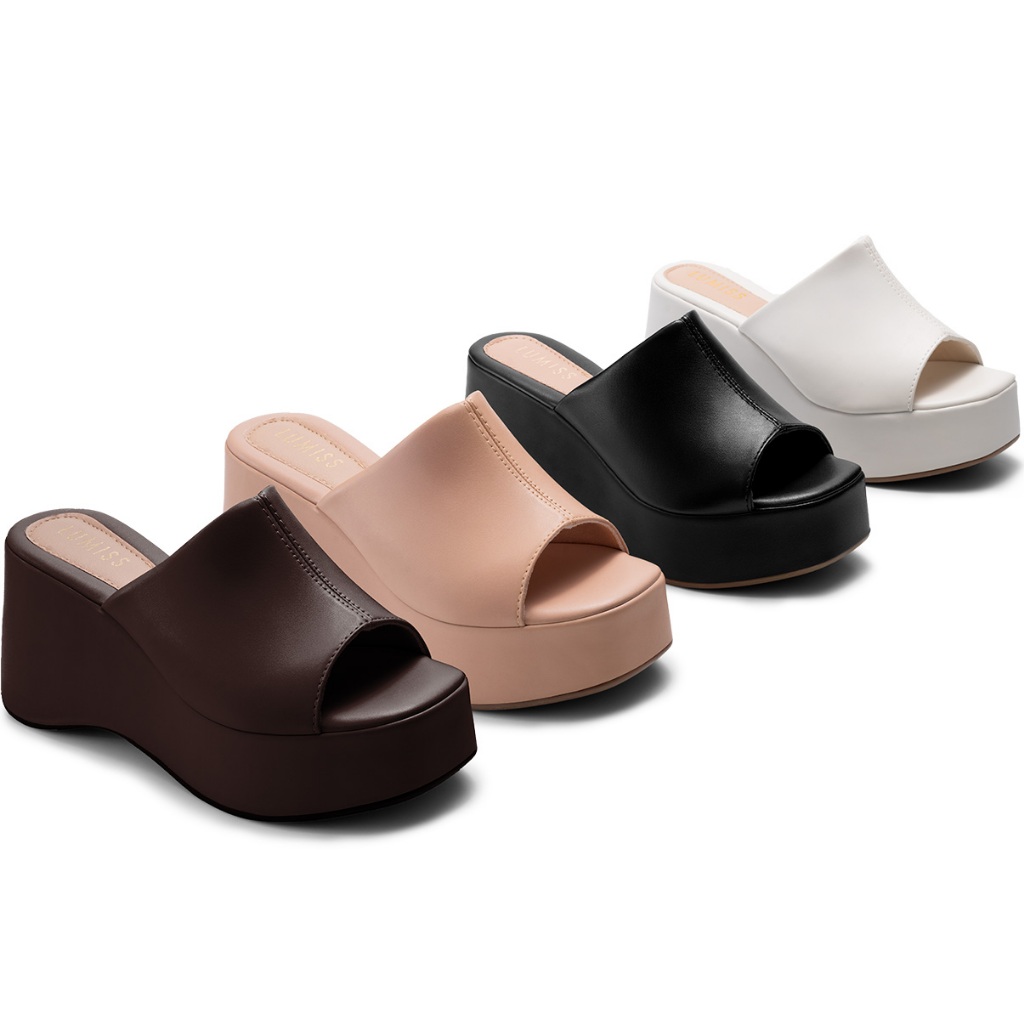 Sandália Feminina Lumiss Plataforma Tamanco Confo