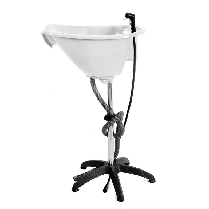 Lavatório Portátil Branco Com Pé Fixo Para Cabe