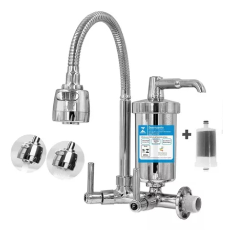 Torneira Cromada Com filtro de parede – Torn