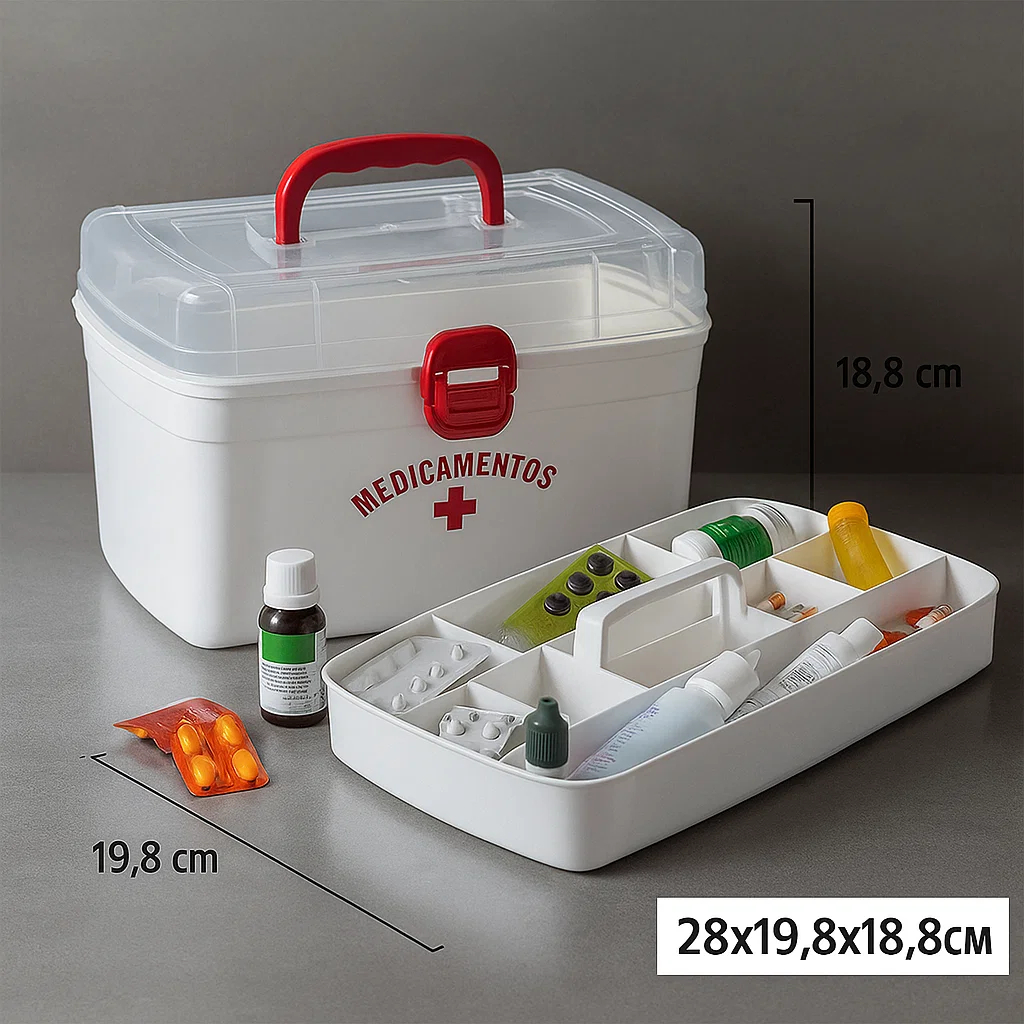 Maleta Primeiros Socorros Organizadora De Medicame
