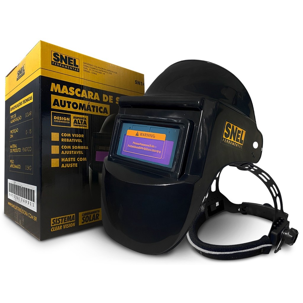 Máscara de Solda Automatica Auto Escurecimento Pr