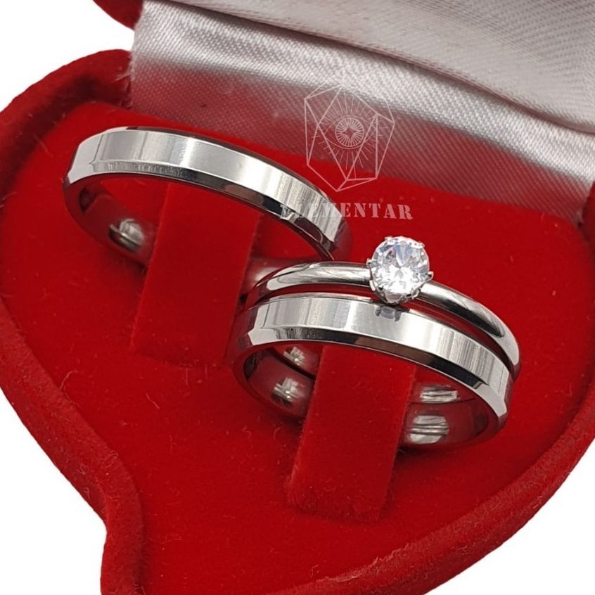 Par de Alianças Namoro Compromisso Chanfrada Fina