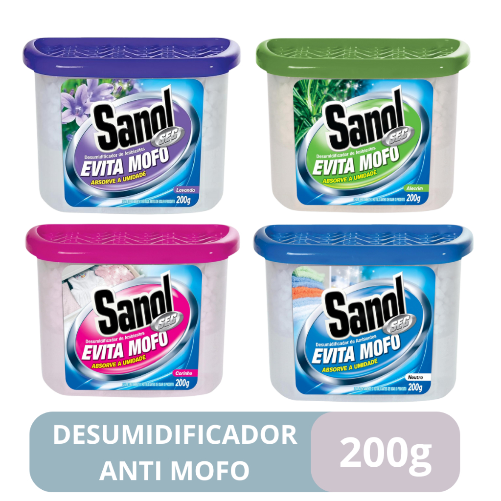 Desumidificador Anti Mofo Evita Mofo 200G Sanol Se