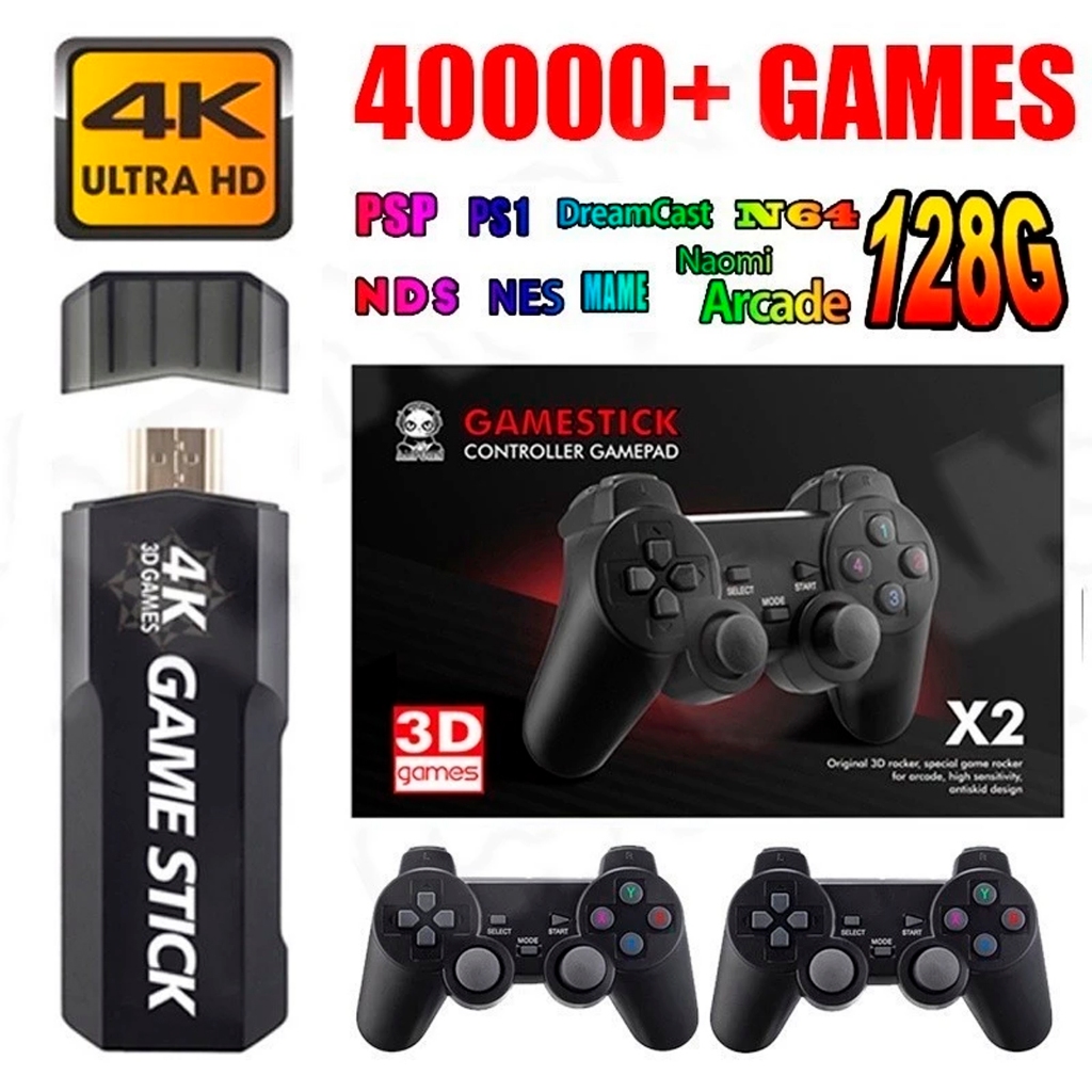 Game Stick GD10 128GB Console 40000 Jogos Controla