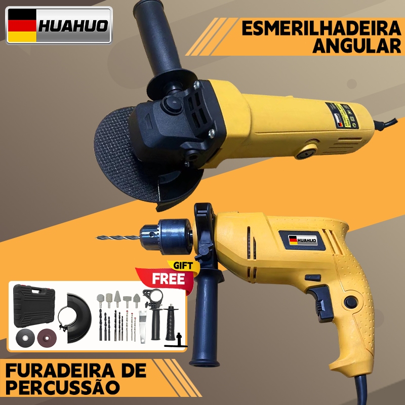 110V/220VPoderoso Conjunto De Rebarbadora E Furade