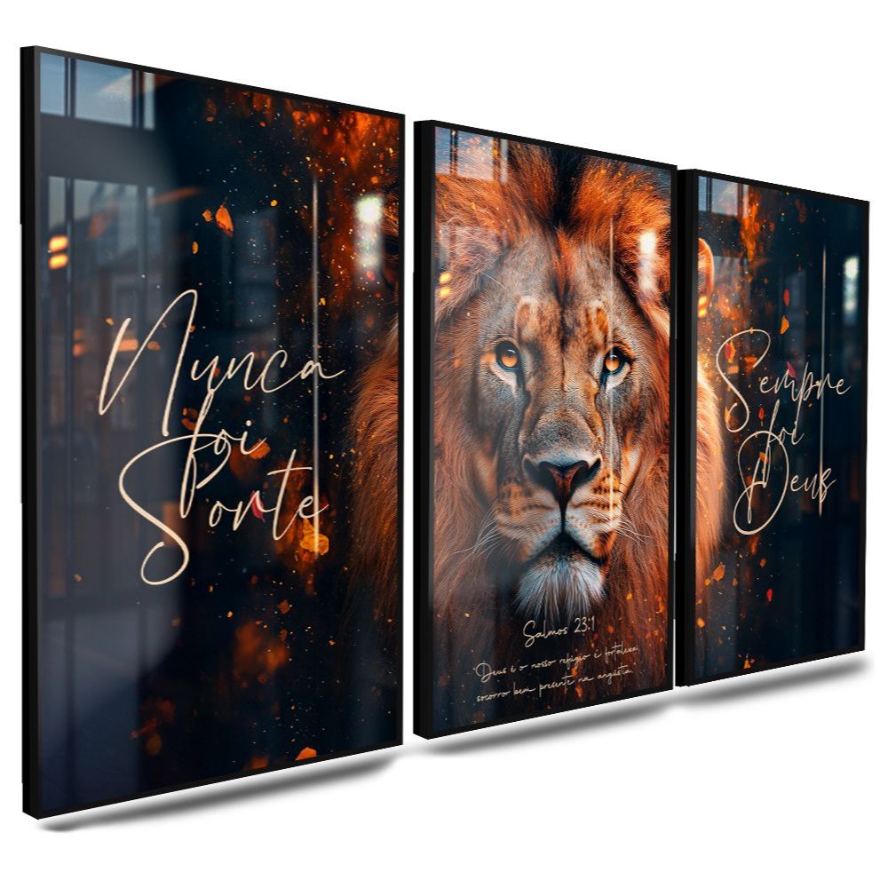 Quadro Decorativo Arte Religioso Leão De Judá F�