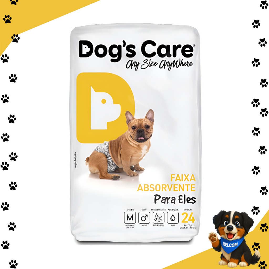 Fralda higiênica cães Pet descartável para cach