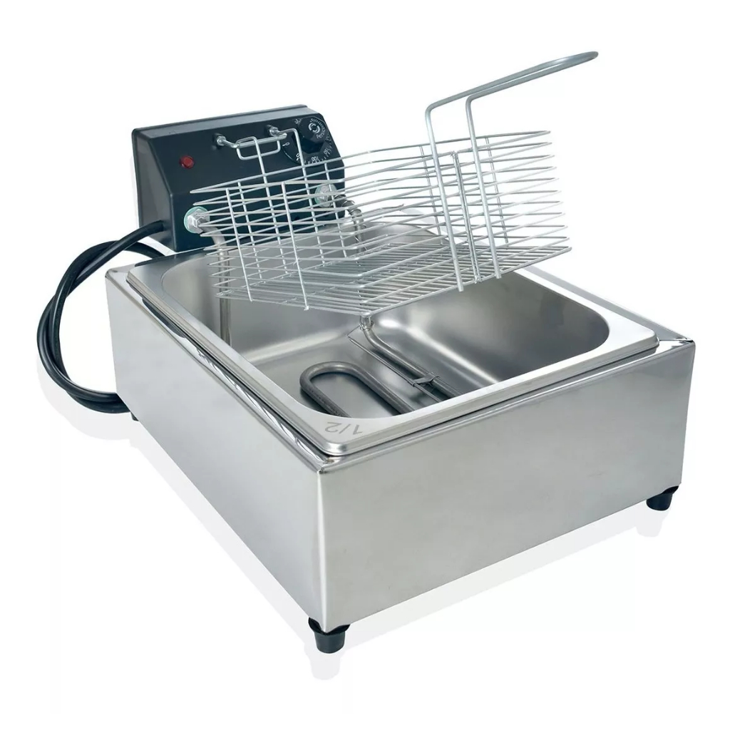 Fritadeira Eletrica 5 Litros Com Tampa Industrial