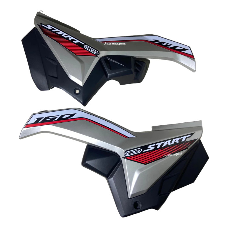 Carenagem Tampas Laterais Titan 160 Prata 2022 