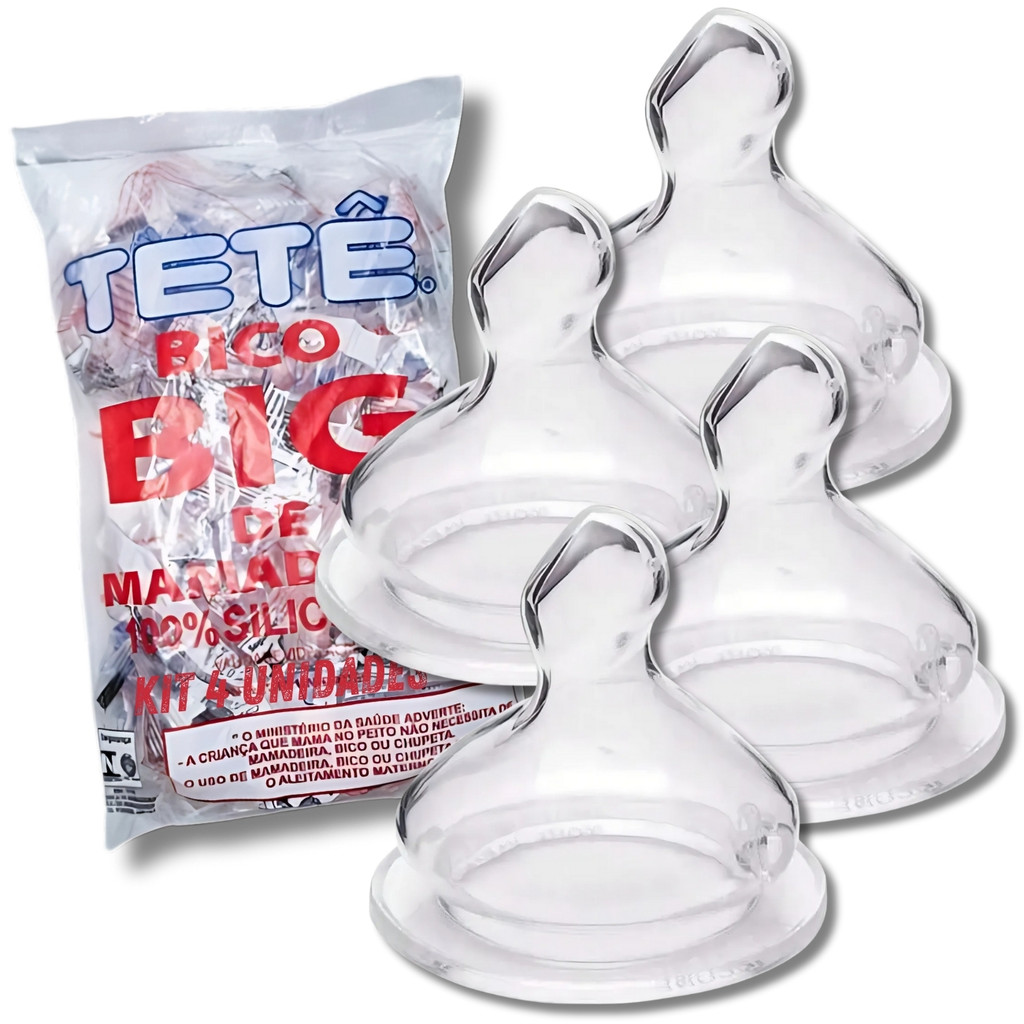 Bico Big De Mamadeira Orto Ortodontico Silicone Ki