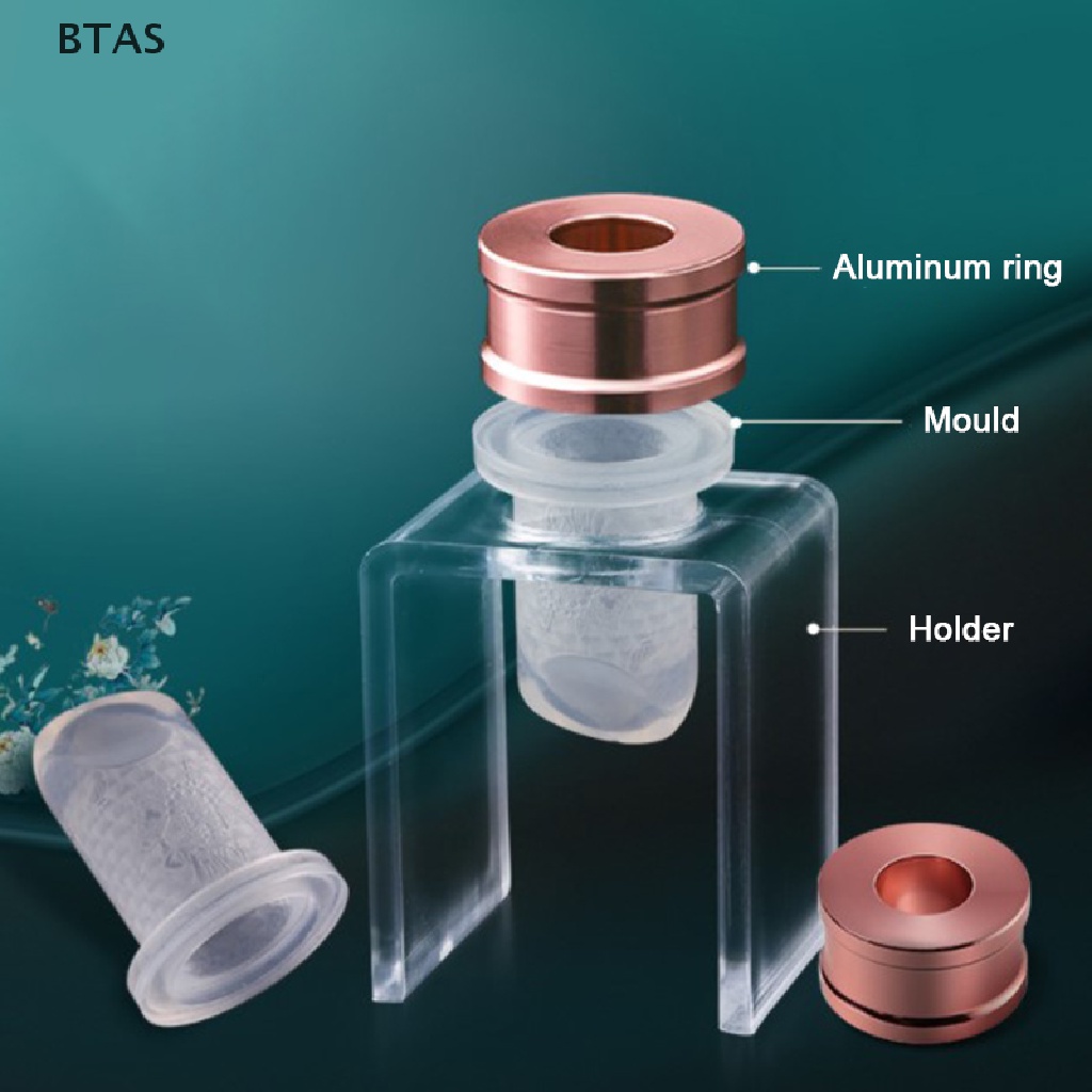 BT 3pcs/Conjunto Molde De Batom De Silicone Alumí