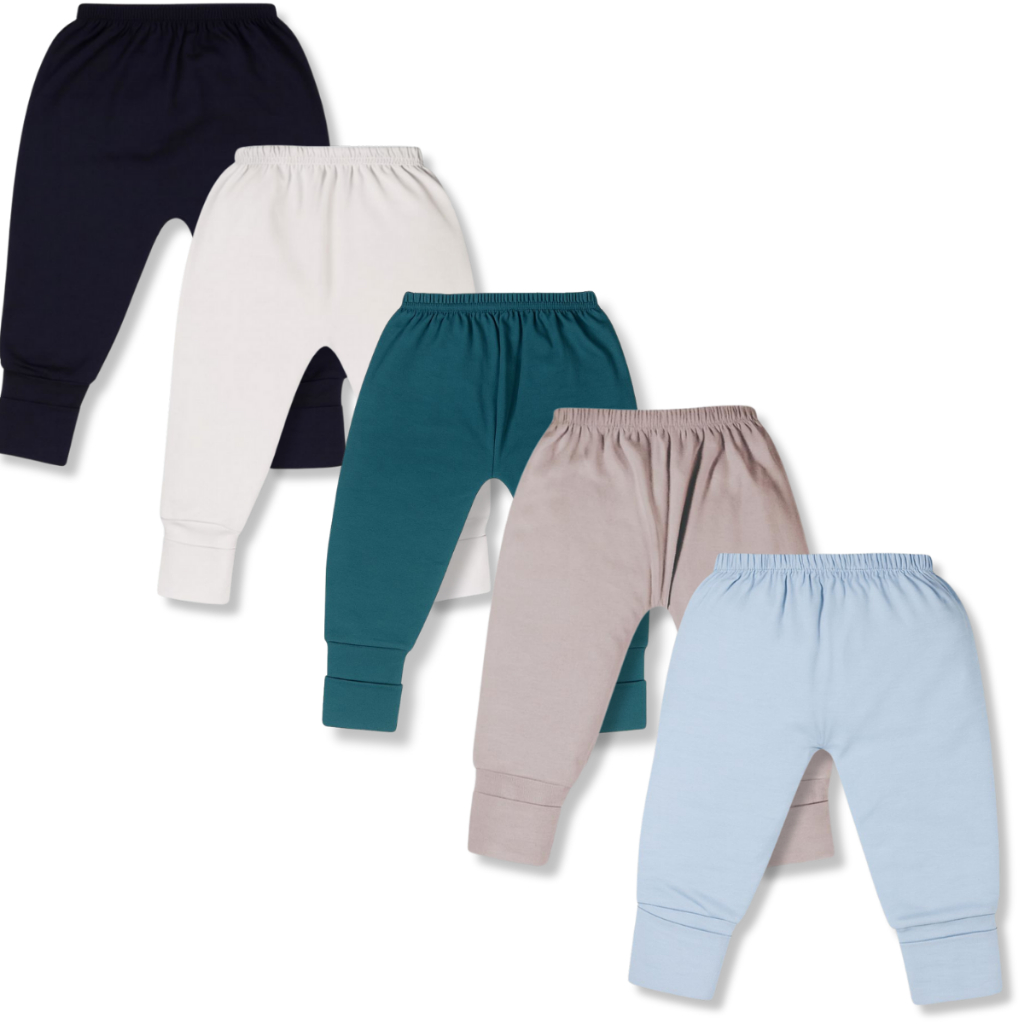 Kit 5 Pçs Mijão Malha Liso 100% Algodão Menino 