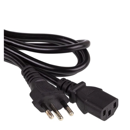 Cabo de Força Tripolar P/ Fonte Pc Monitor Padrã