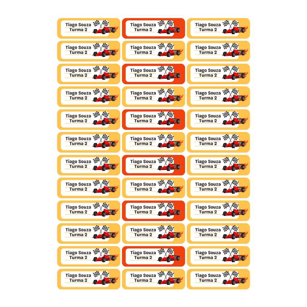 Etiqueta Termocolante Para Uniforme, Roupas, Meias