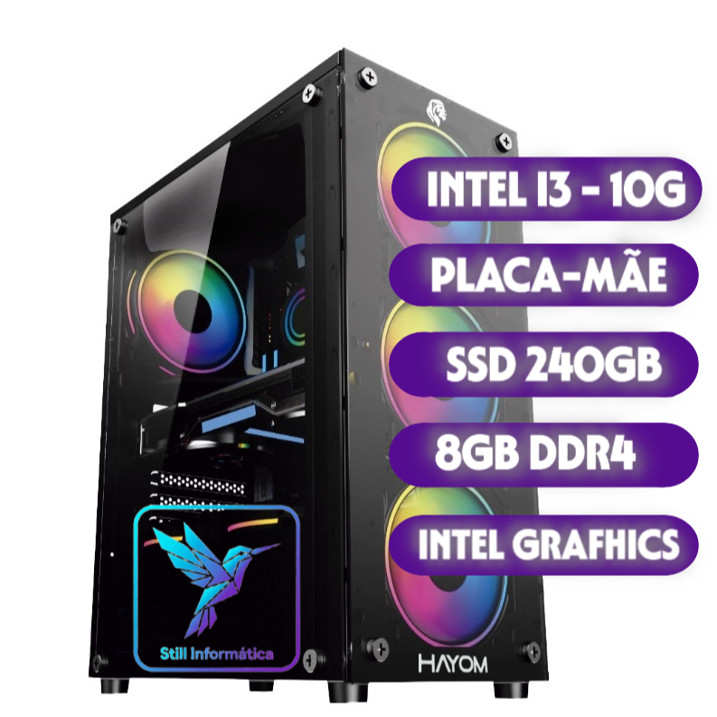 PC Gamer 2./10. Geração | SSD 240GB | 8GB RAM | 