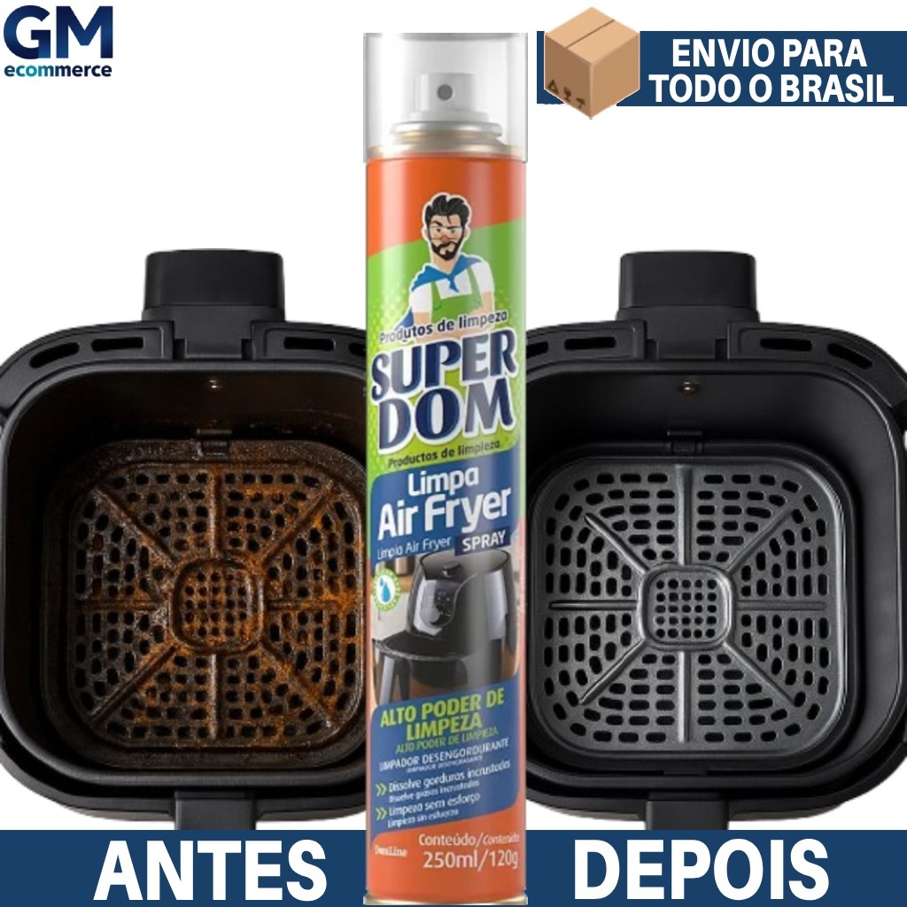 Limpa Air Fryer Spray 250ml Super Dom  Remove Gord