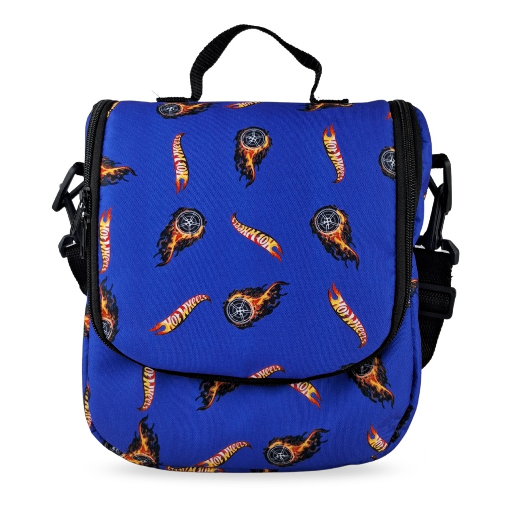 Lancheira Infantil HotWheels Térmica Bolsa Frasqu