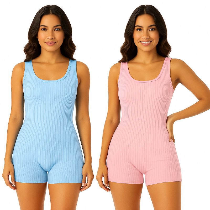 Macaquinho Justo Tecido Canelado Forro duplo na Fr