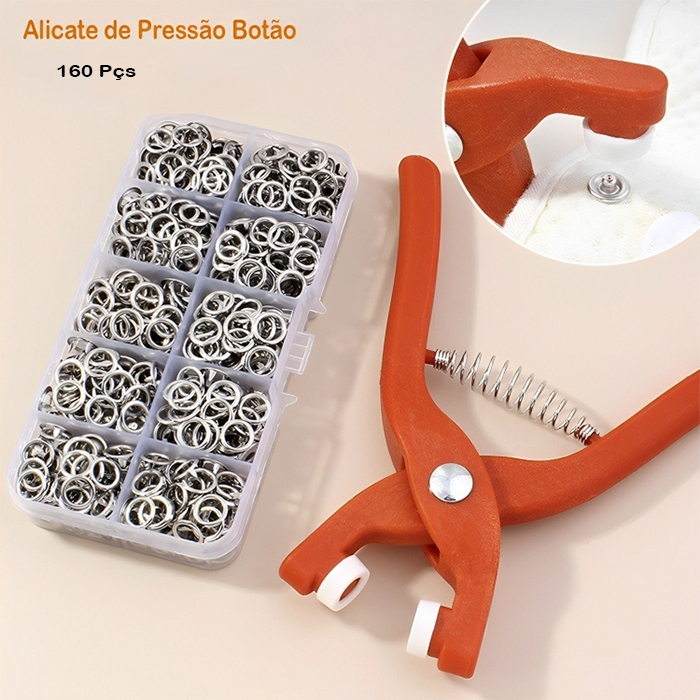 Alicate De Botões Fixador Prensa Manual Ferrament