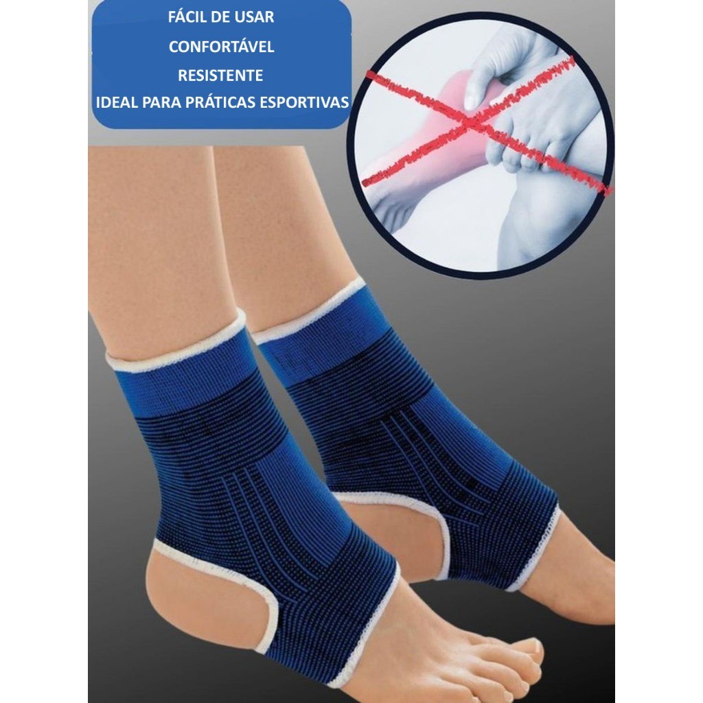 Kit 2 Tornozeleiras Ortopédica Compressão Estabi