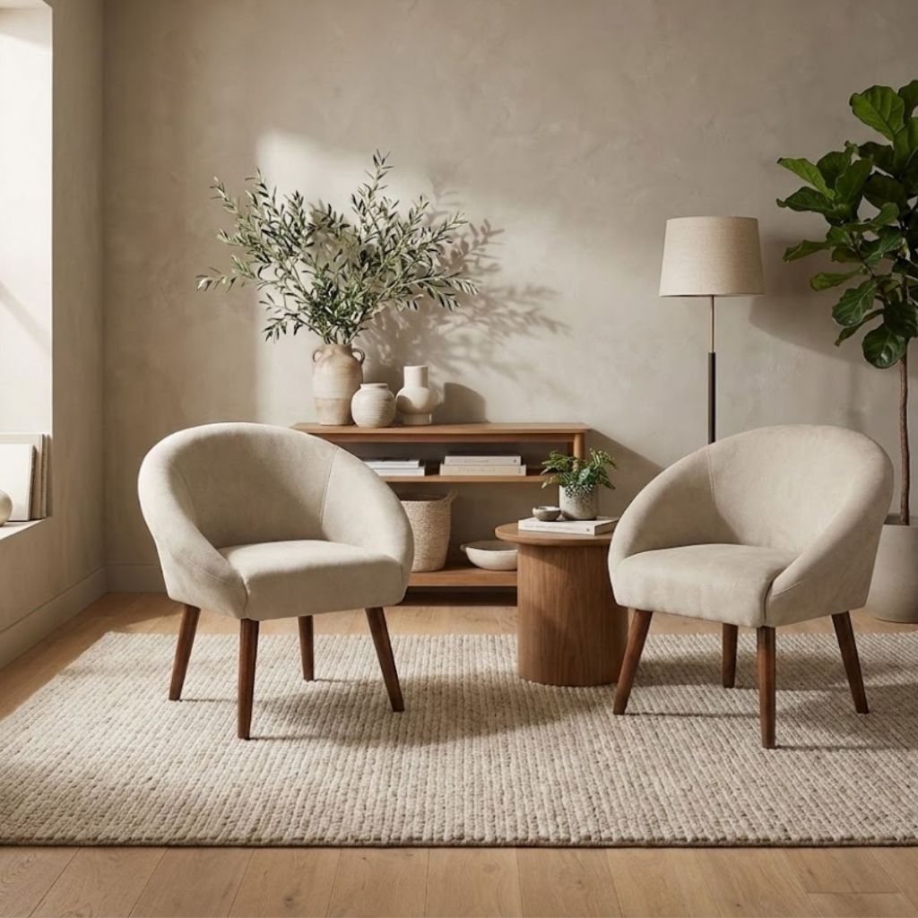 Kit 2 Poltronas Decorativa para Recepção Comerci