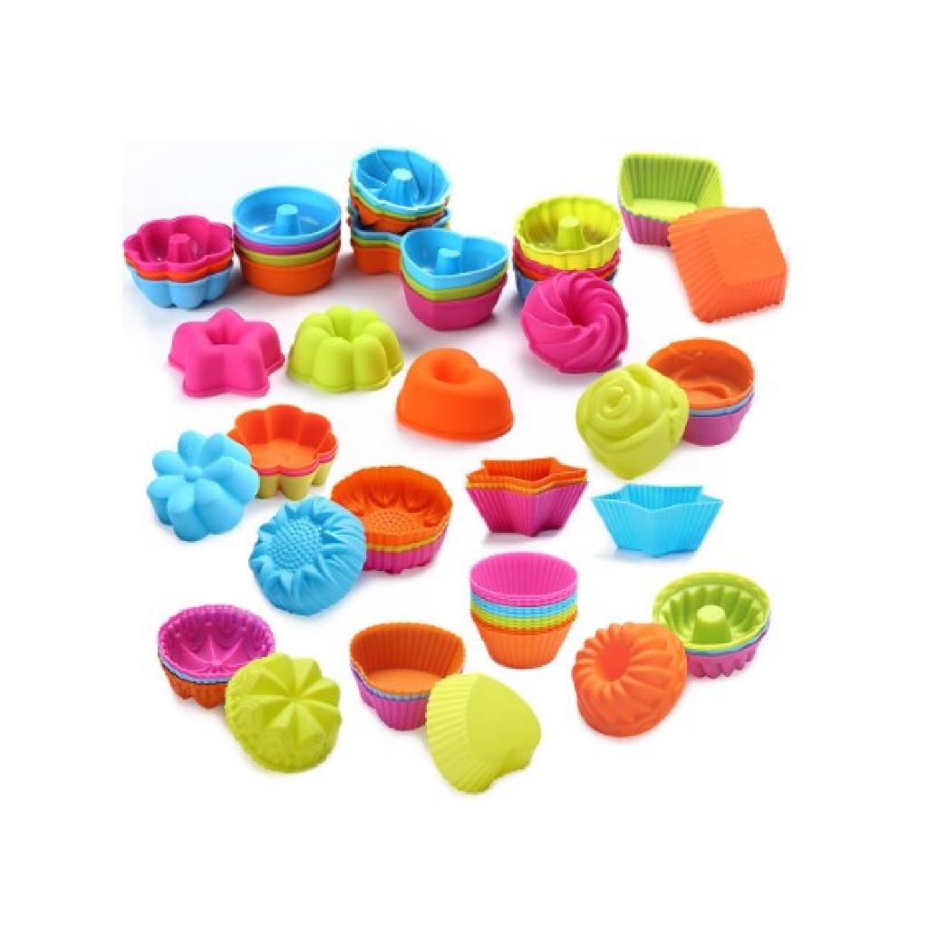 Formas Forminhas Silicone Cupcake Muffin Bolo Form