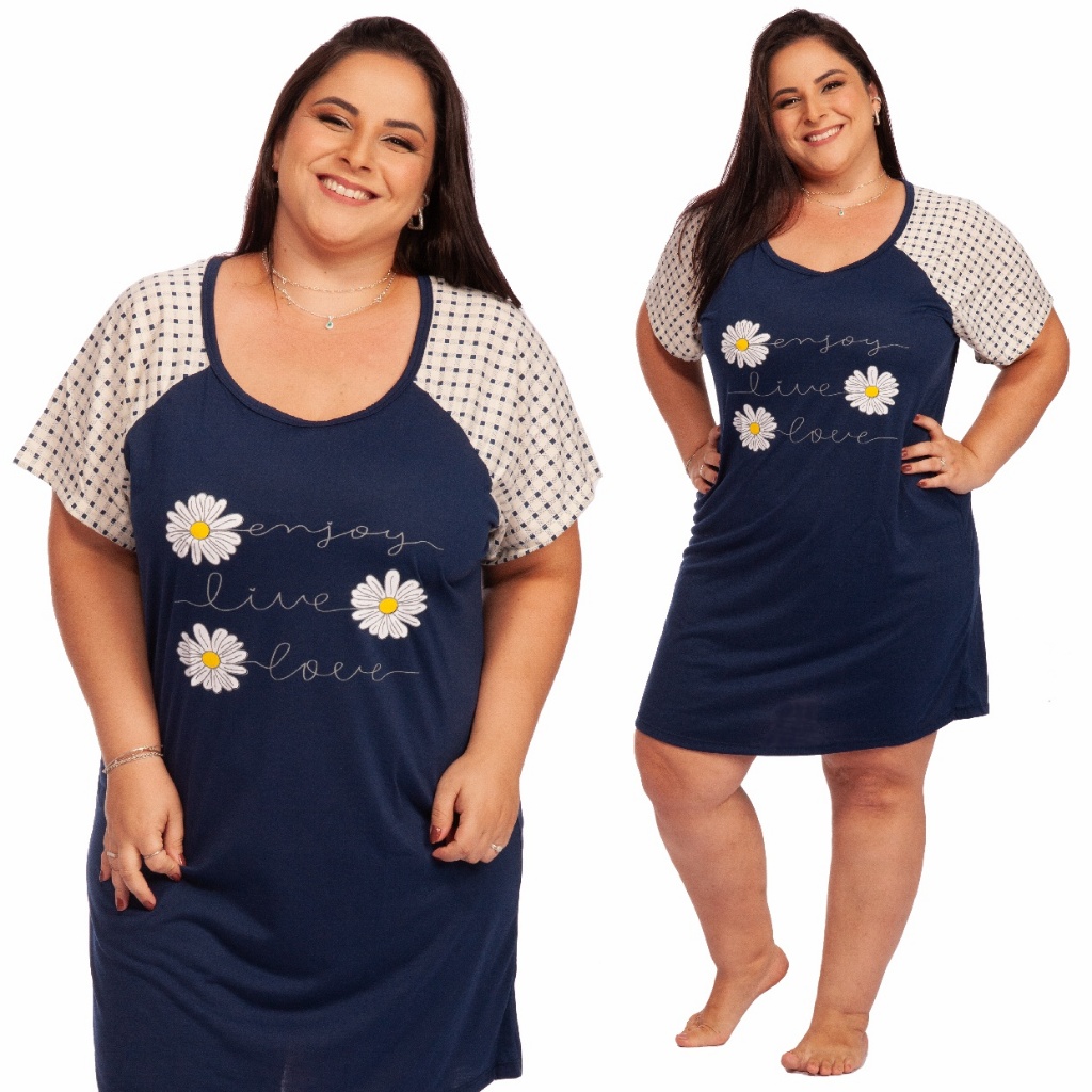 Camisola Plus Size Camisão Personagens