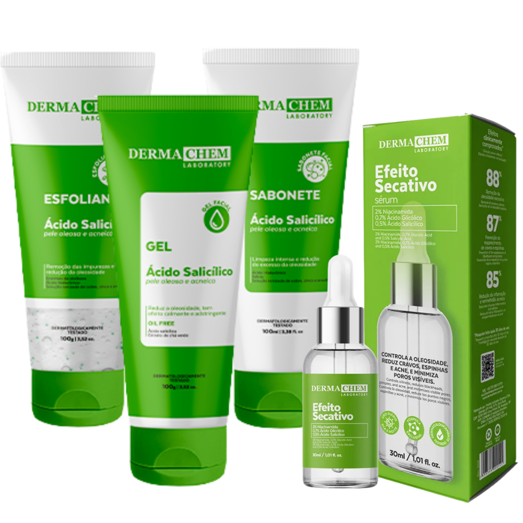Kit Limpeza de Pele Oleosa Skin Care Controle de A