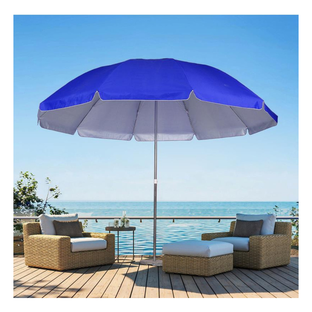 Guarda Sol Praia Gigante 2,40m UV piscina jardim r