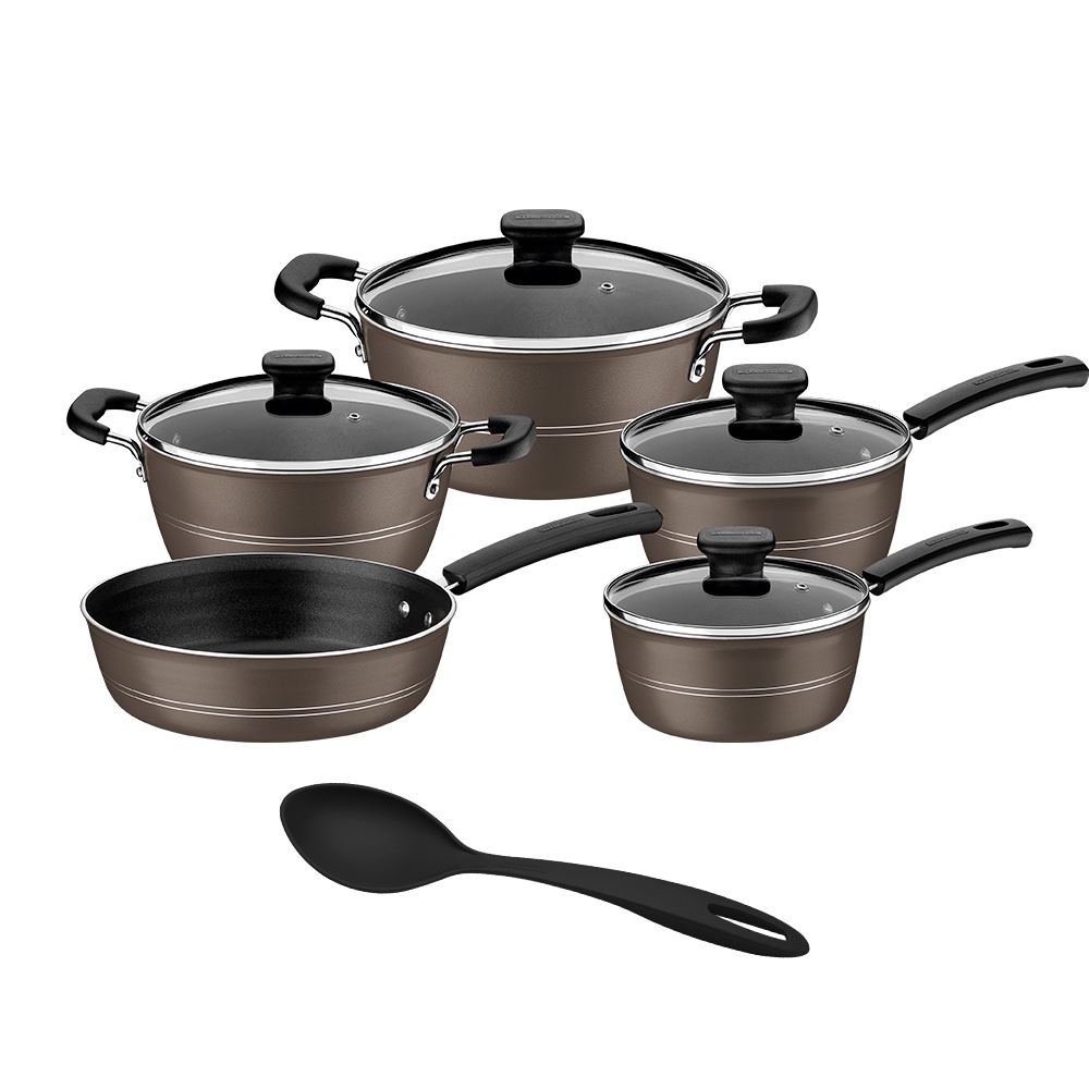 Jogo de Panelas Tramontina Sicília Alumínio Anti