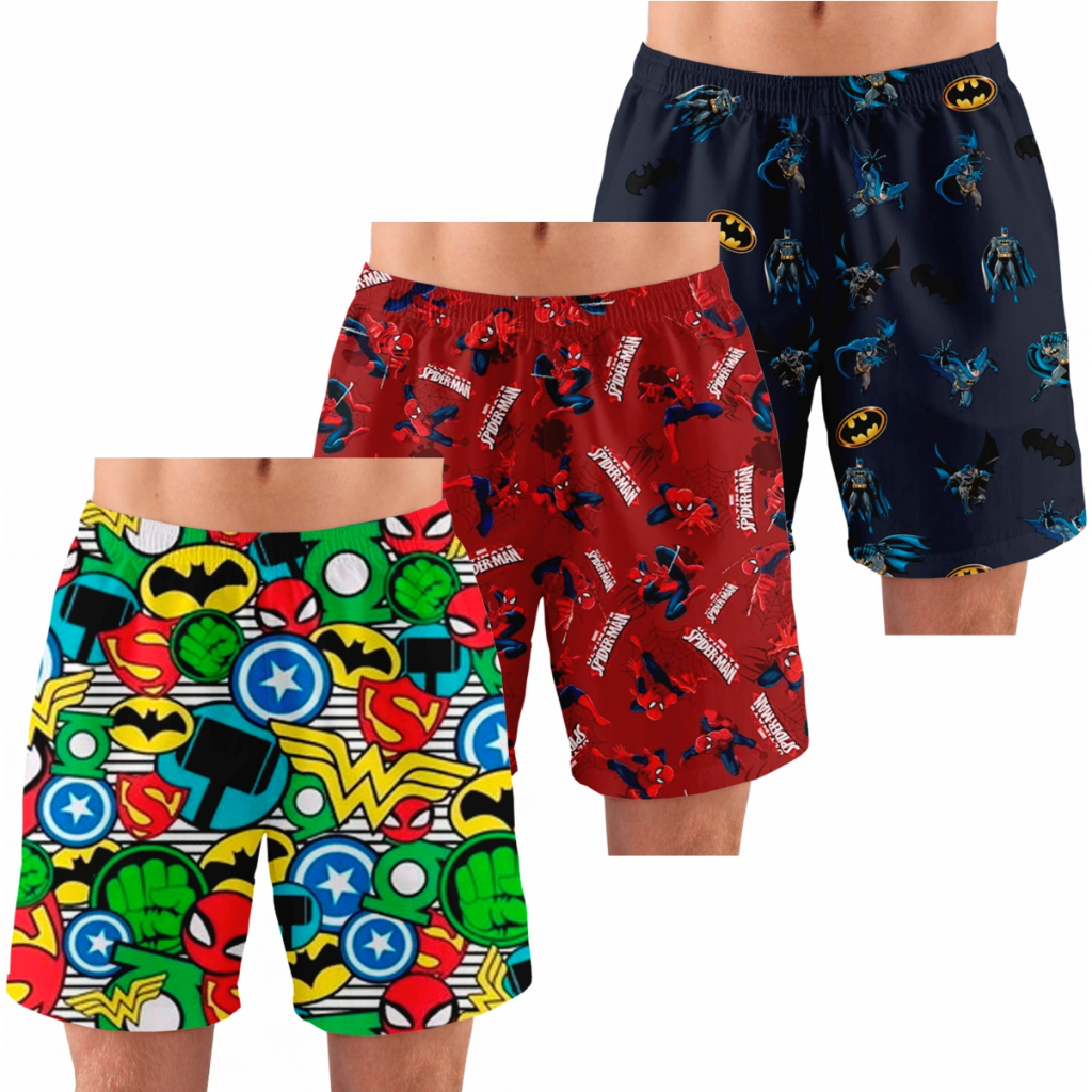 Kit com  Pijamas Masculino Samba Canção Short Pa