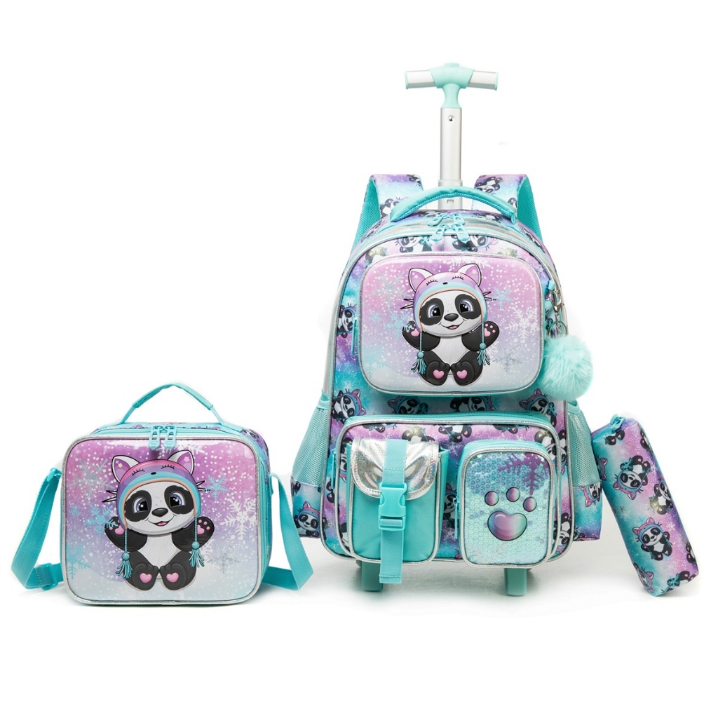 Kit Escolar Mochila Panda Astronauta Escolar Infan