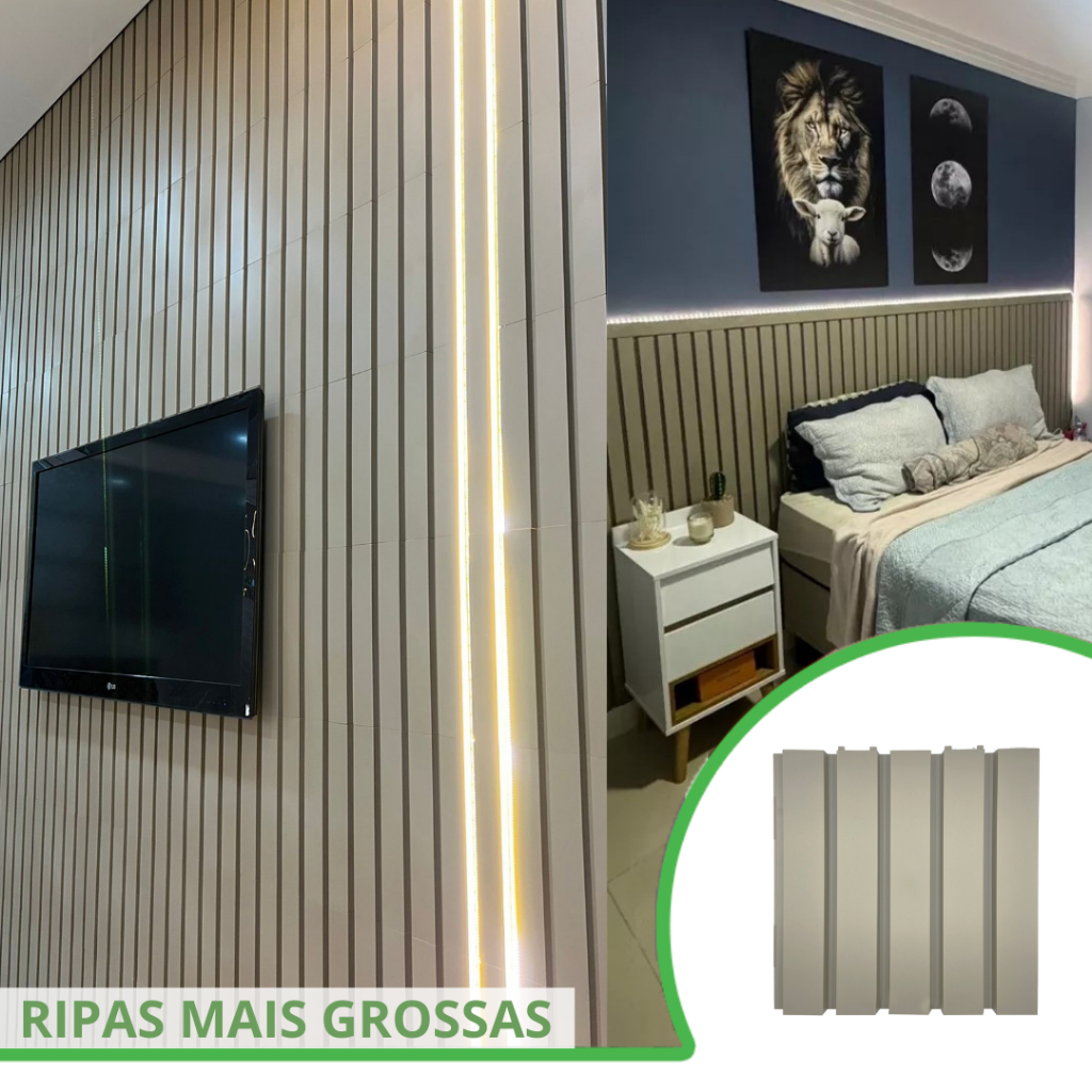 Ripado Bold ® – kit 22 peças (2m²) de 30x