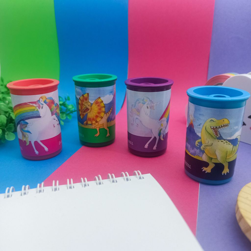 Apontador com Depósito (Dinossauros e Unicórnios