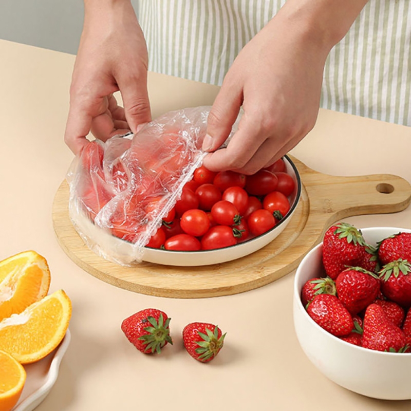 Kit 400 Tampa De Plástico Descartável Para Alime