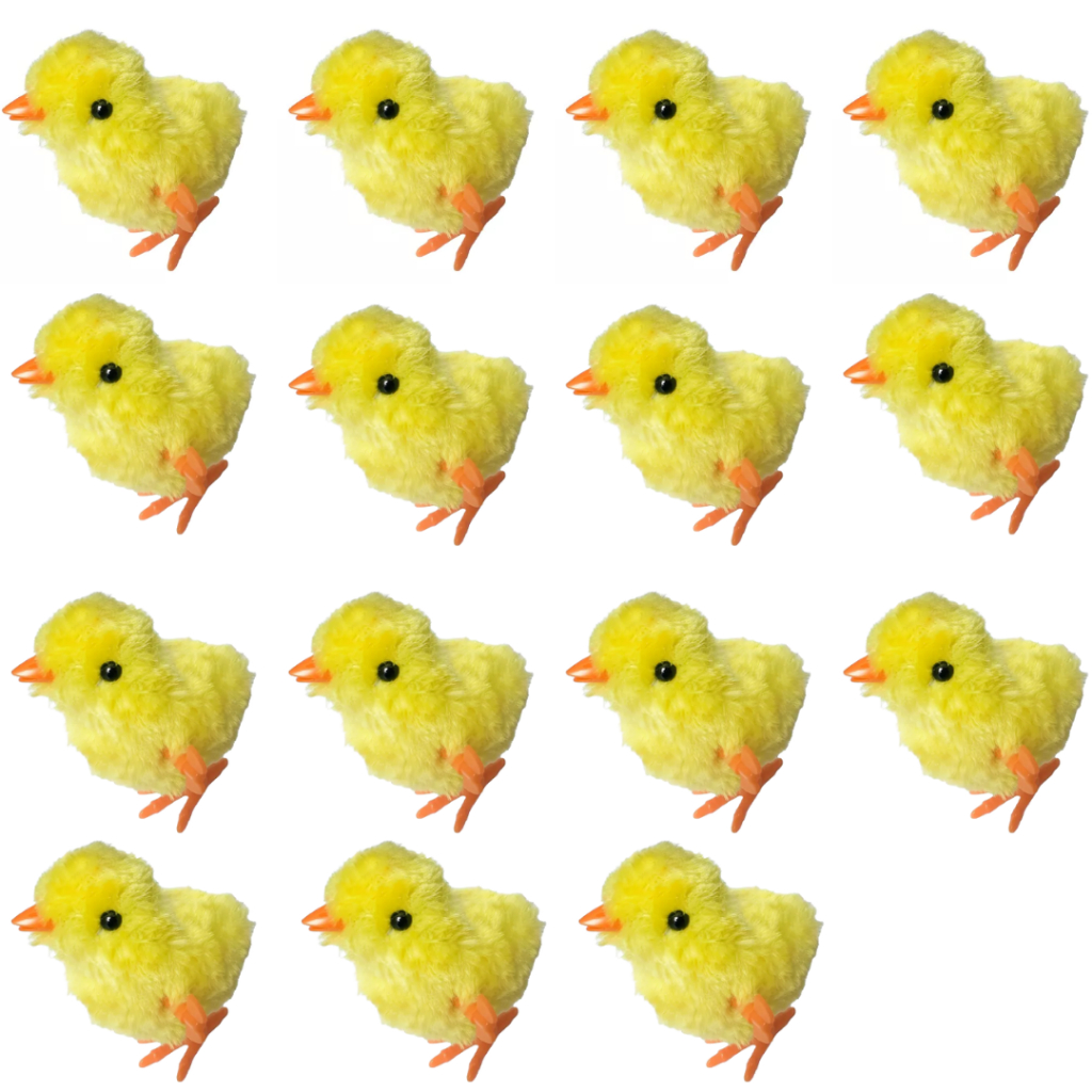 15 Pintinho Amarelinho de Corda Infantil Pelúcia