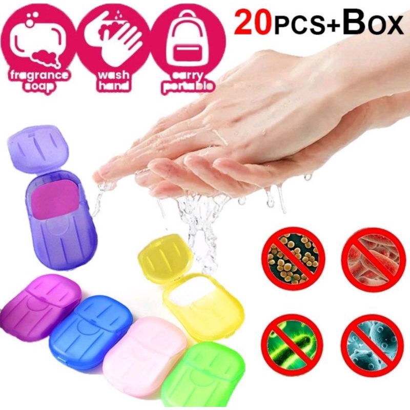 Kit com 3 ou 5 Sabonetes Portátil em Folhas Desca