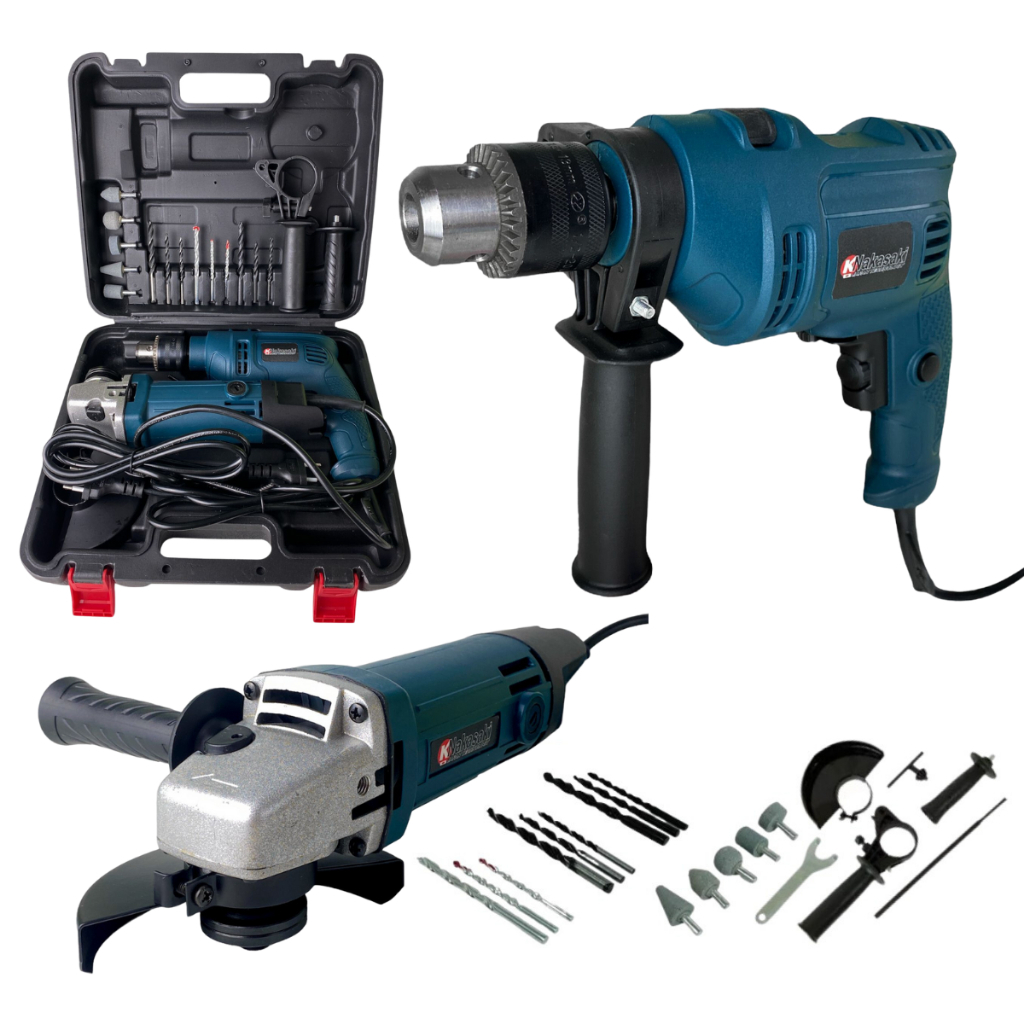 Kit Furadeira Parafusadeira 850w + Esmerilhadeira 