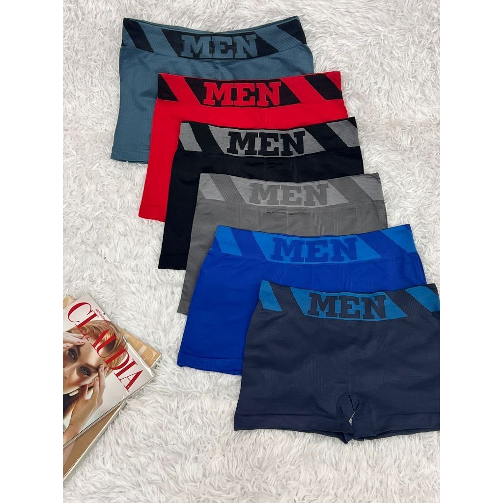 Kit Cuecas Boxer Masculina Microfibra Sem Costura 